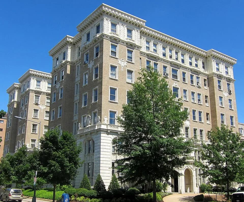 Lena Horne - The 2029 Connecticut Avenue condominium located in the Kalorama Triangle neighborhood of Washington, D.C.  Constructed in 1915–1916, the Beaux-Arts style building was originally known as 
