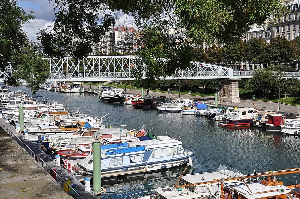 Jim Morrison - Mornay Footbridge over the Bassin de l'Arsenal, Paris 4th district, France.