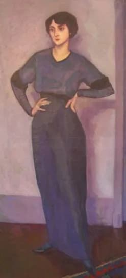 Georges Duhamel - Blanche Albane (1886-1975) par le peintre Henri Doucet vers 1908 au moment de l'Abbaye de Créteil