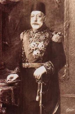 Mehmed V - Sultan Mehmed V Reşad
Source
http://www.ww1-propaganda-cards.com/centrals_heads_of_state.html