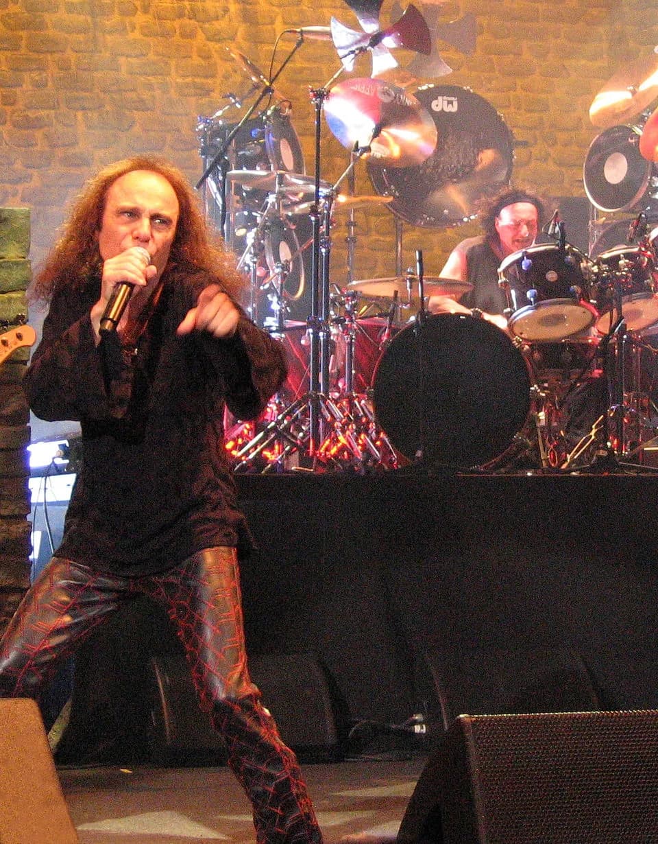 Ronnie James Dio - Ronnie James Dio from Heaven and Hell during concert in Katowice Spodek 20.06.2007