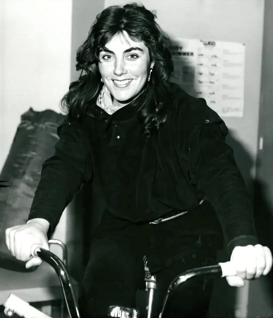 Laura Branigan - Press photo of singer Laura Branigan circa  1981–1982; the text on the back of the photograph notes that she has been working on her debut record, Branigan (1982) "for the past eighte