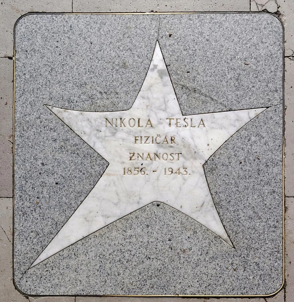 Nikola Tesla - Croatia, Opatija, Walk of Fame, star of Nikola Tesla
