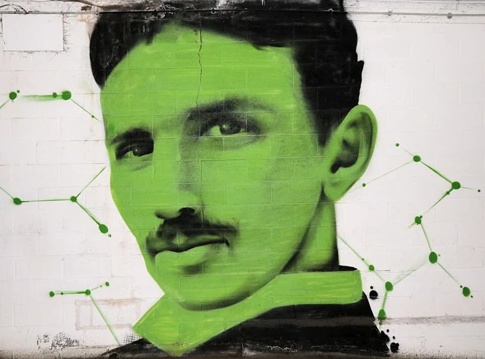 Nikola Tesla - This photo of immovable heritage has been taken in the Walloon Region