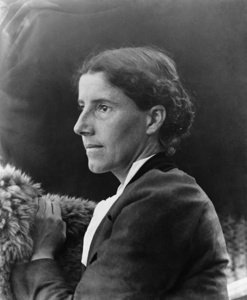 Charlotte Perkins Gilman - Photographic portrait of Charlotte Perkins Gilman, American author, c. 1900.