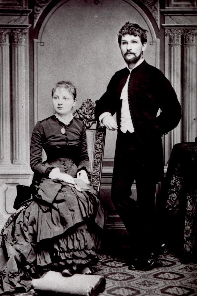 Leoš Janáček - Janacek with wife.jpg