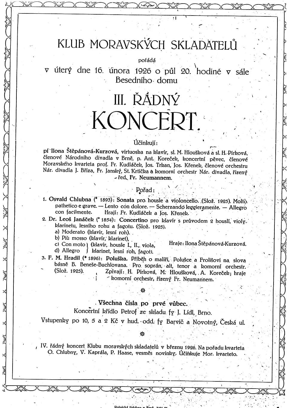 Leoš Janáček - Ilona Štěpánová