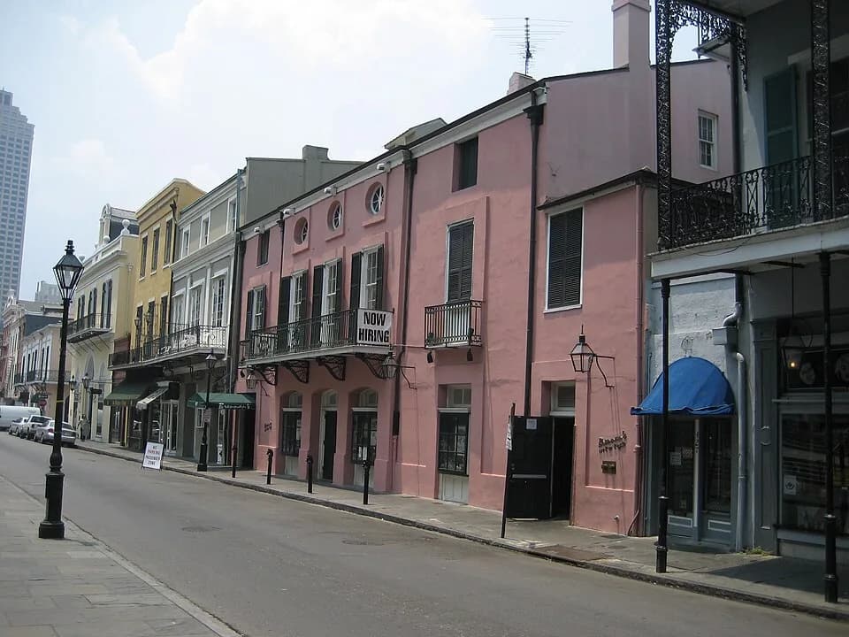 Paul Morphy - New Orleans: View of Brenan's Restaurant on Royal Street.
