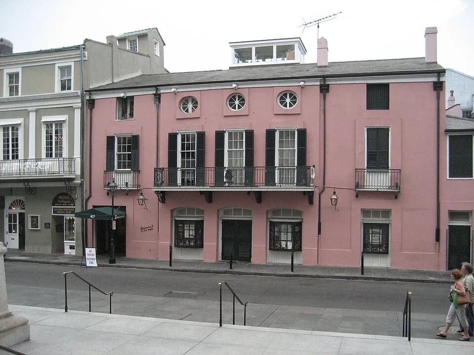 Paul Morphy - New Orleans: View of Brennan's Restaurant on Royal Street.