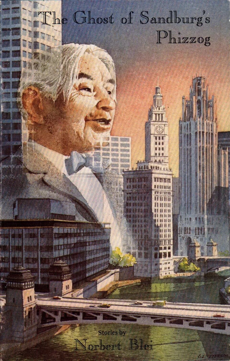 Carl Sandburg - cover of The Ghost of Sandburg's Phizzog (1986) by Norbert Blei