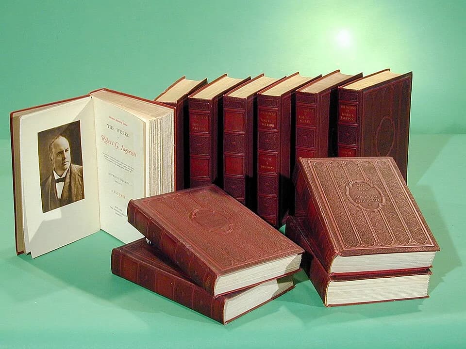 Robert Green Ingersoll - Robert Green Ingersoll’s collected works were published in 1900 by the New York City-based Dresden Publishing Company. The name was a tribute to his birthplace. The Works, fir
