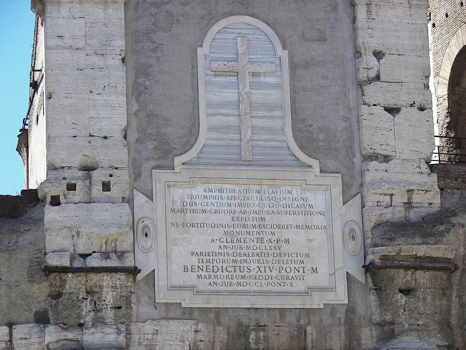 Clement X - Catholic dedication of the Colosseum in Rome.