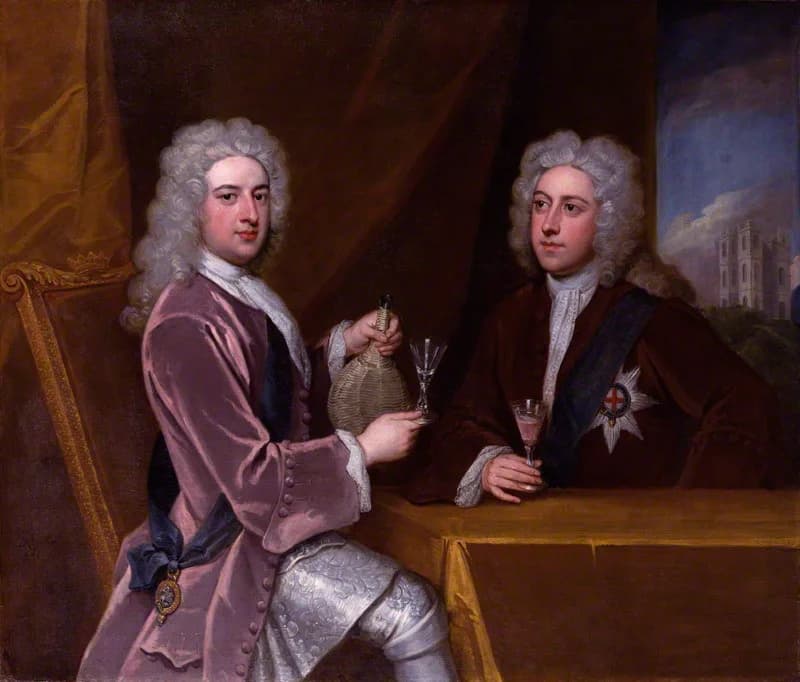 Thomas Pelham-Holles, 1st Duke of Newcastle-upon-Tyne - Thomas Pelham-Holles, 1st Duke of Newcastle-upon-Tyne (1693-1768) (left) and Henry Clinton, 7th Earl of Lincoln (1684-1728)