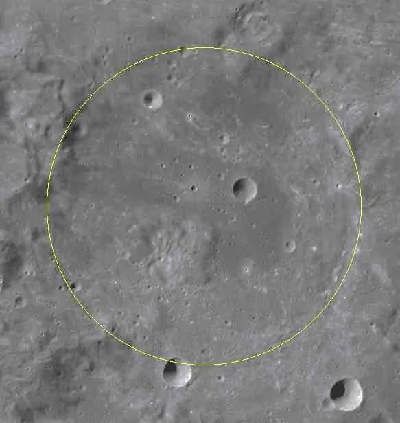 Giuseppe Piazzi - Piazzi lunar crater - part of the chart LAC-109