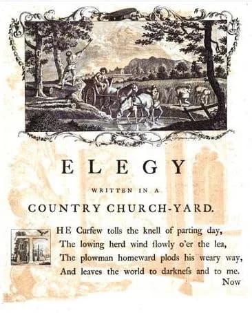 Thomas Gray - Reprint of the 1753 edition, from google books. Cropped and modified.