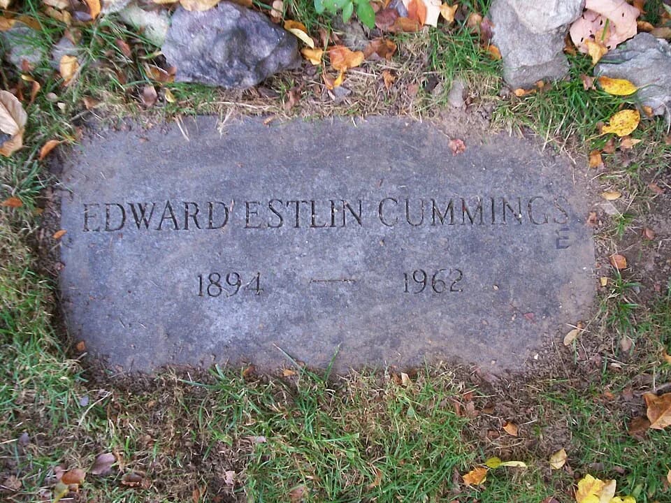 E. E. Cummings - Grave of poet E. E. Cummings, located at Forest Hills Cemetery in Jamaica Plain, Massachusetts.