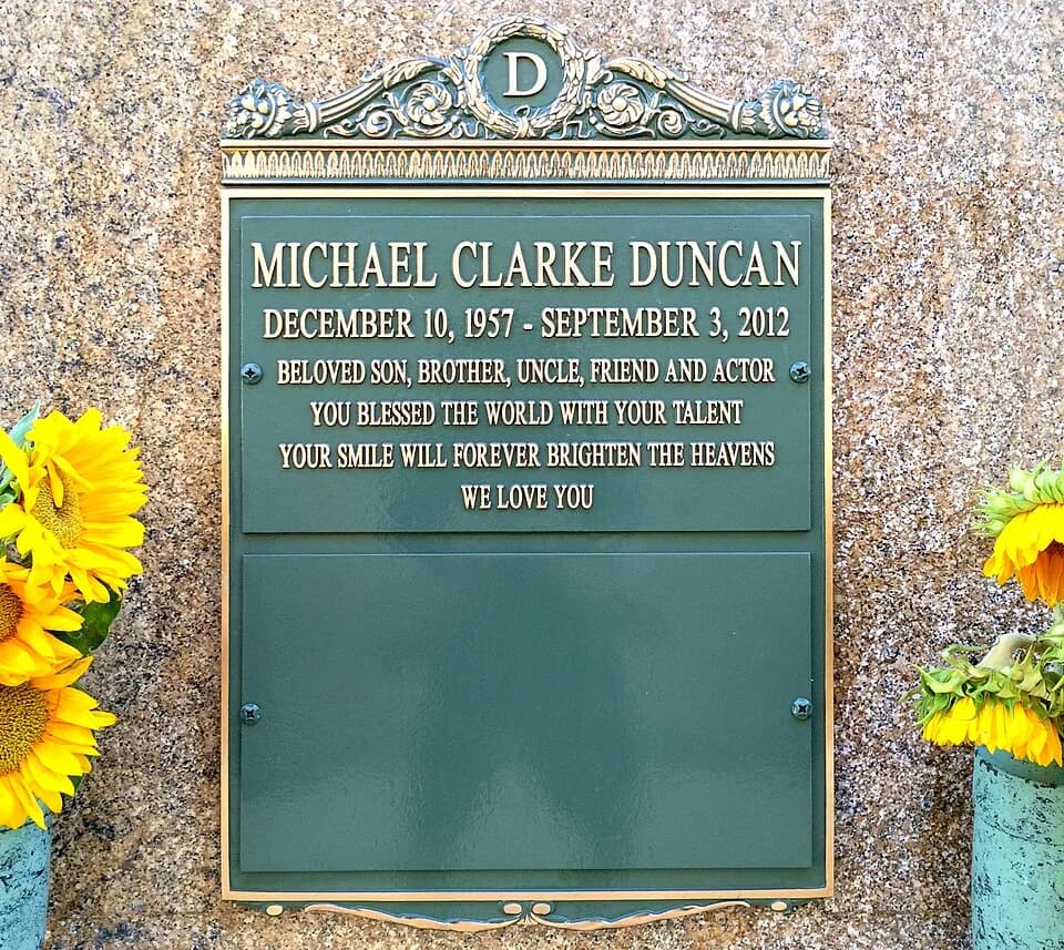 Michael Clarke Duncan - Crypt of Michael Clarke Duncan at Forest Lawn Hollywood Hills.
