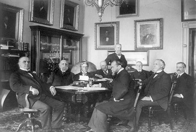 William McKinley - President William McKinley and his cabinet around table.