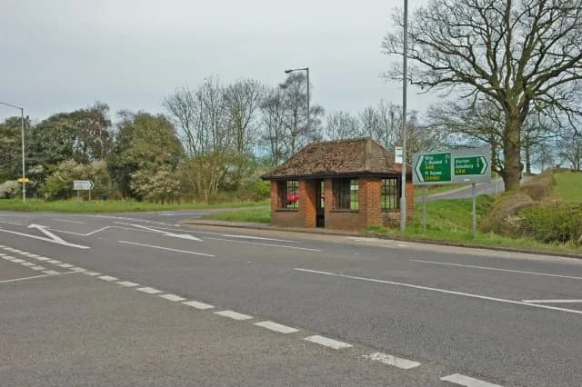 Edvard Beneš - Bus shelter with an unusual history. This bus shelter located on the A418 between Wingrave and Aston Abbotts has a plaque indicating that the bus shelter was donated by President Benes 