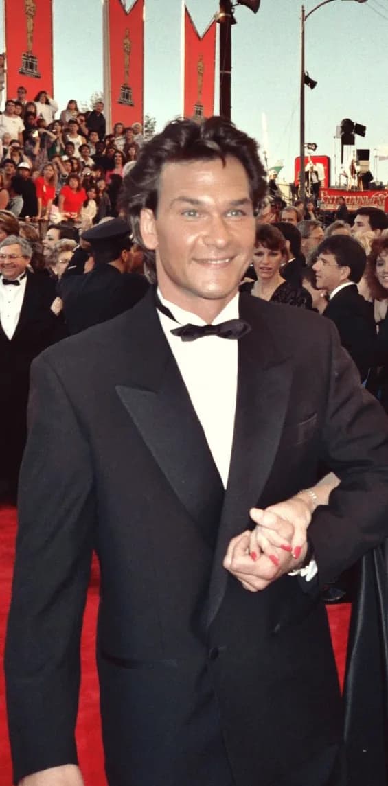 Patrick Swayze - Patrick Swayze on the red carpet at the 1989 Academy Awards, March 29, 1989