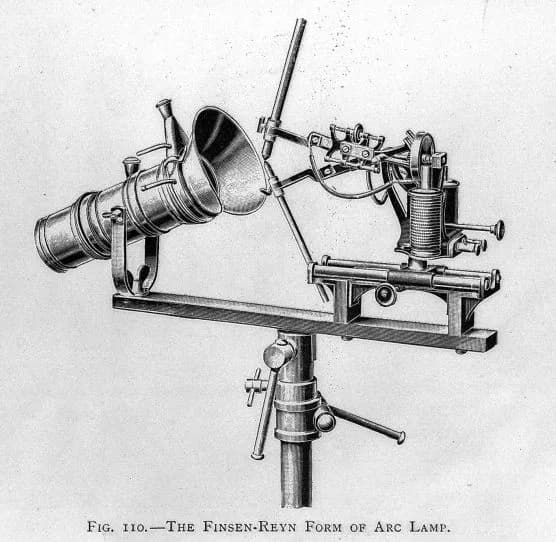 Niels Ryberg Finsen - Illustration of the Finsen lamp