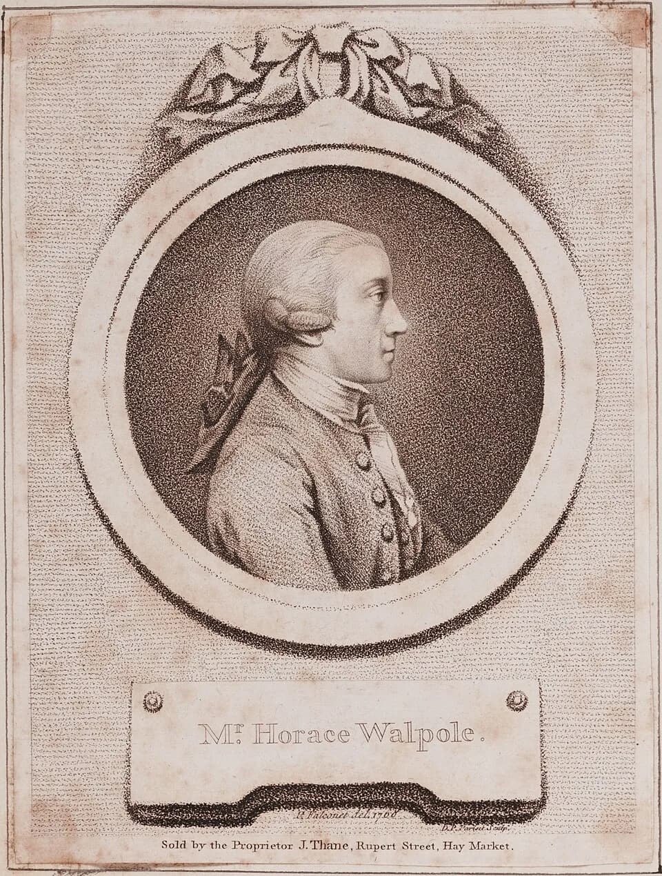 Horace Walpole - Portrait of a young Horace Walpole (1717-1797)