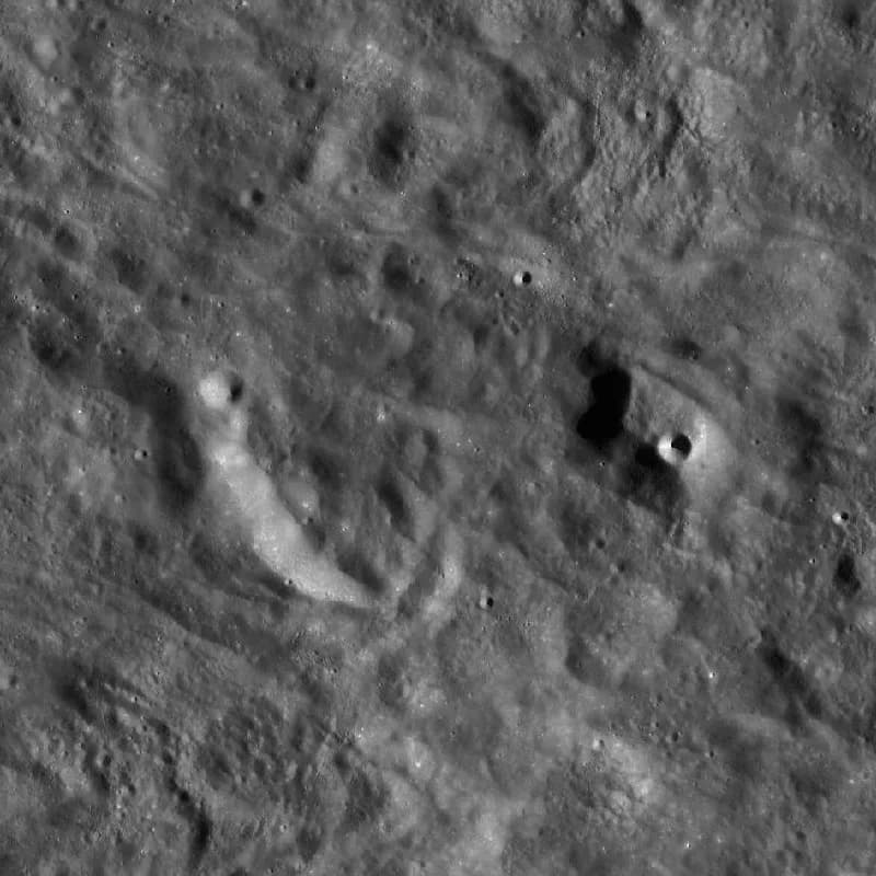 Gilbert N. Lewis - Lewis crater, on the far side of the moon. Mosaic of LRO WAC images.