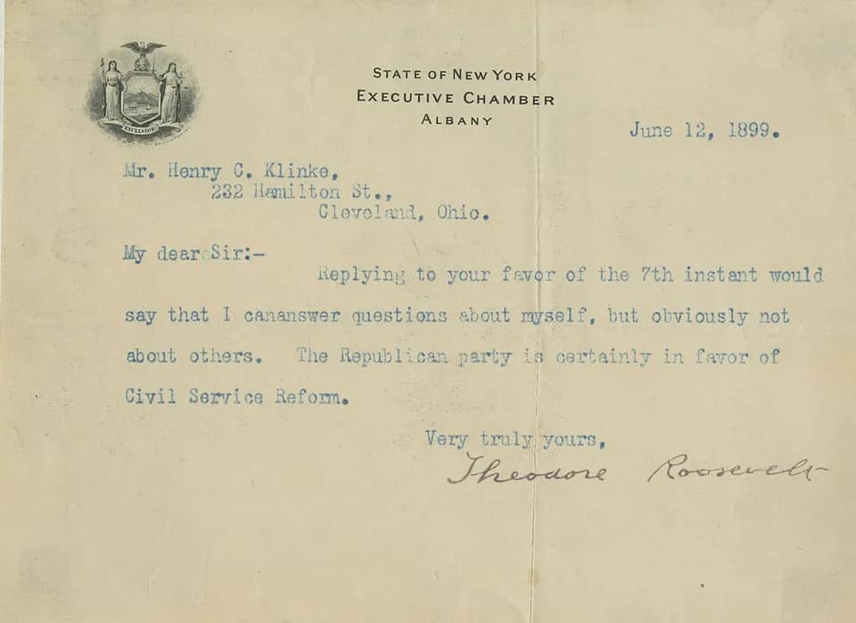 Theodore Roosevelt - Part of a collection containing historical records created by, or relating to, world-renowned individuals and historical personages, as well as individuals from the United States,