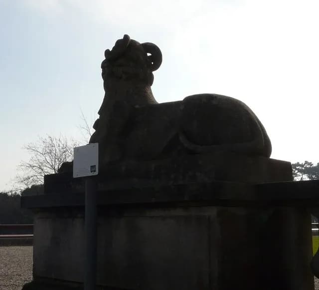 Isaac Singer - Dark side of Sphinx, Oldway mansion, Paignton The sphinx stares into the sun at the Oldway mansion, forming a thought or two every so often. It might have had one or two thoughts since 