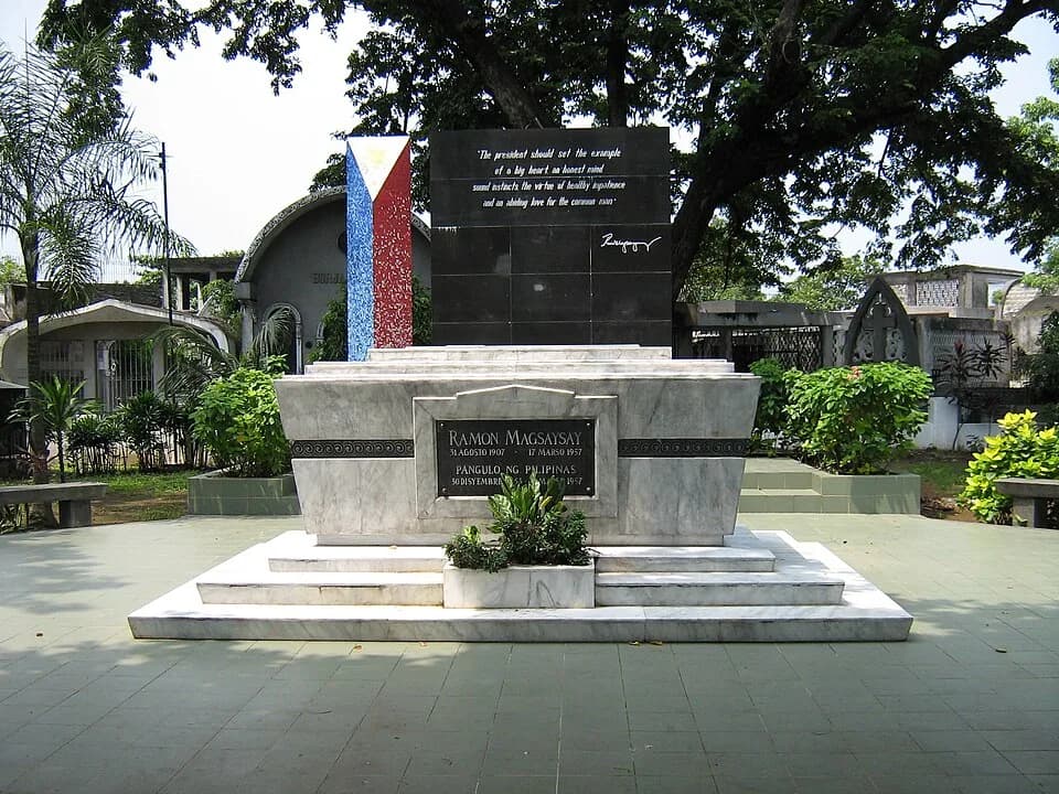 Ramon Magsaysay - Gravesite of former Philippine President Ramon Magsaysay at the Manila North Cemetery