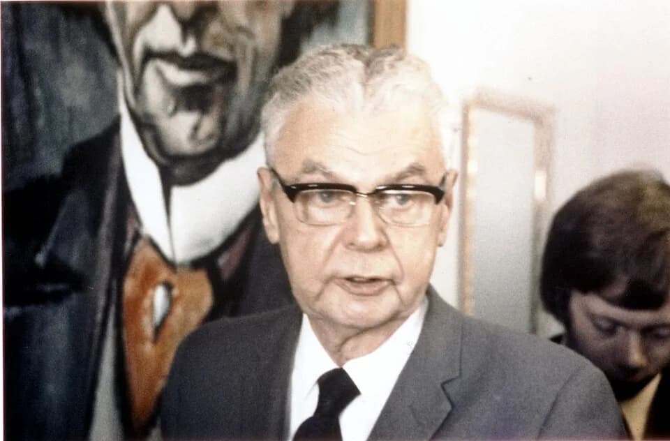 John Diefenbaker - Canadian Prime Minister John Diefenbaker, circa 1971
