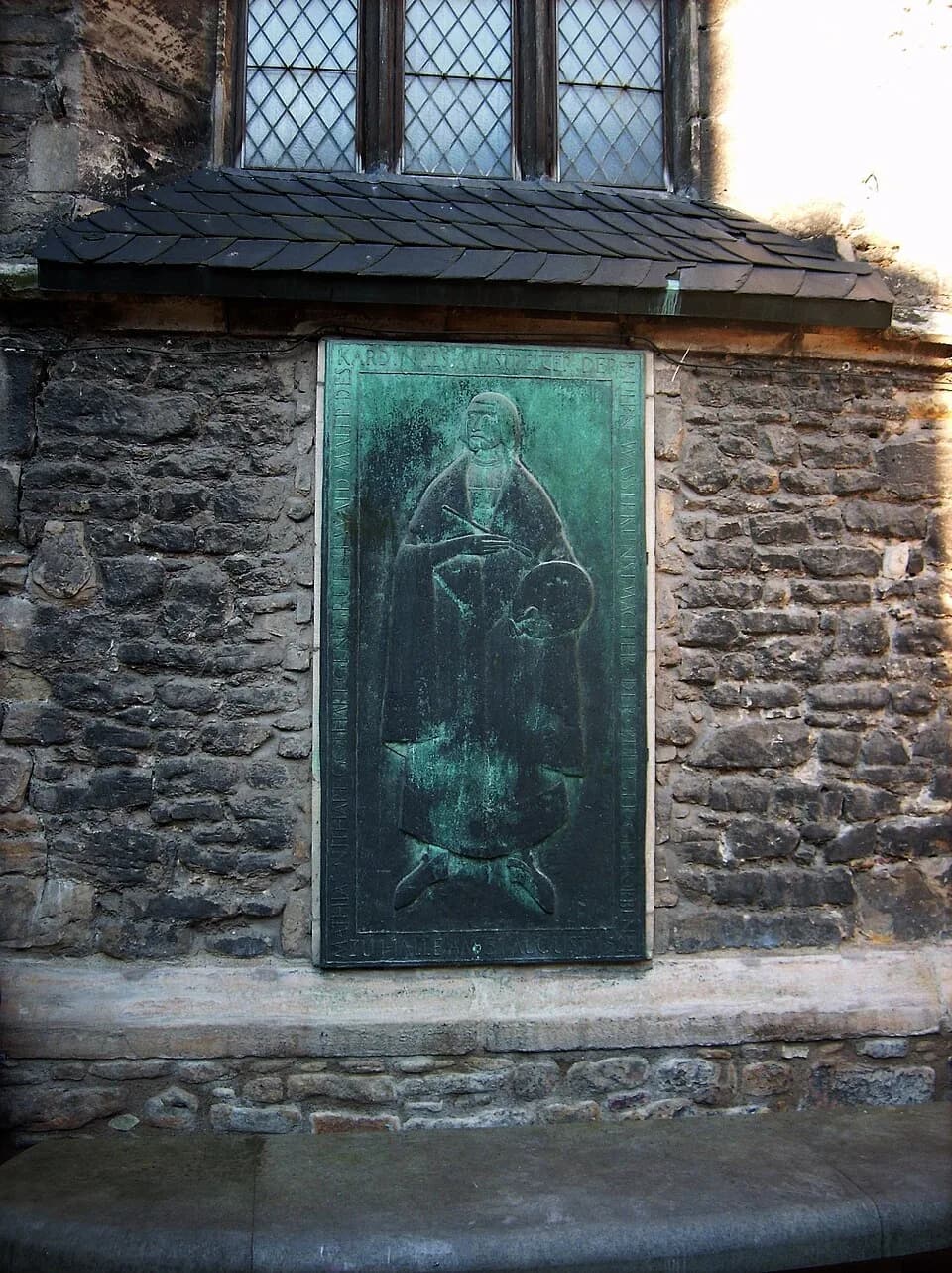 Matthias Grünewald - Commemorative relief to Matthias Grünewald at St. Ulrich Church in Halle (Saale)