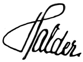 Franz Halder - Signatur of Generaloberst Franz Halder (1884-1972)