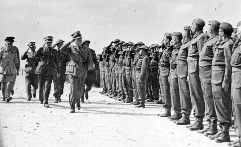 Władysław Sikorski - Polish Carpathian Brigade in Tobruk, gen. Sikorski's visit