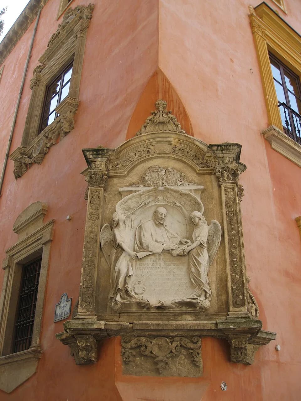 Francisco Suárez - A relief on the Episcopal Palace of Granada.