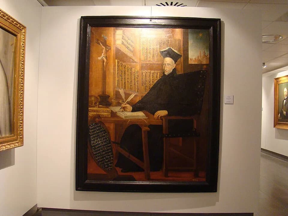 Francisco Suárez - Museo de la Universidad de Valladolid
Retrato del Padre Francisco Suárez (Siglo XVII). El retrato procede de uno de los colegios de la Compañía de Jesús en Valladolid, de San Ignaci