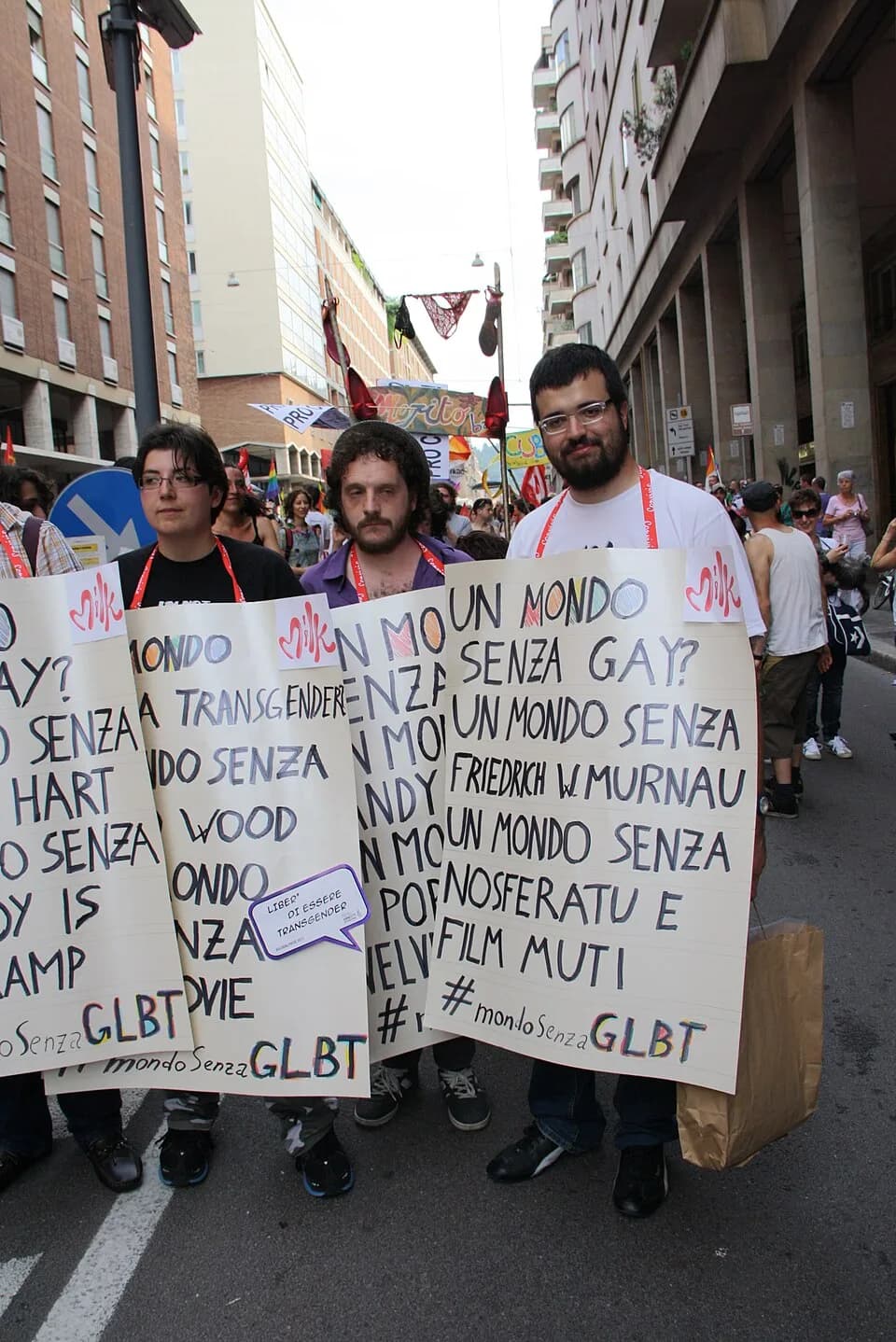 F. W. Murnau - "Harvey Milk Milano" at the Bologna Pride 2012, in Bologna, Italy. Picture by Giovanni Dall'Orto, June 9 2012.