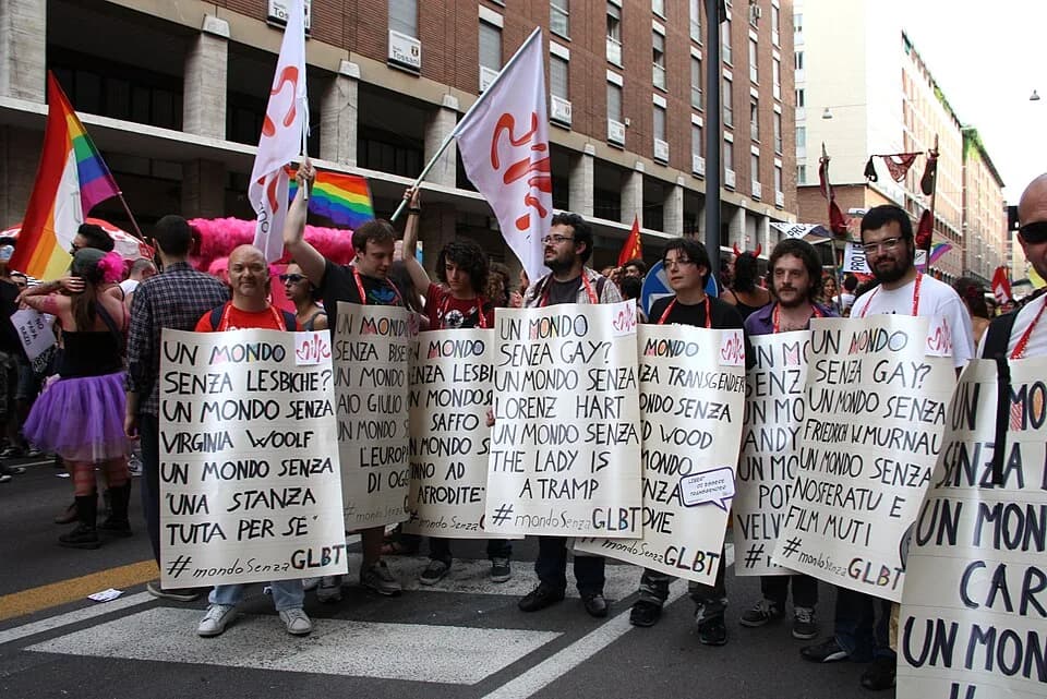 F. W. Murnau - "Harvey Milk Milano" at the Bologna Pride 2012, in Bologna, Italy. Picture by Giovanni Dall'Orto, June 9 2012.