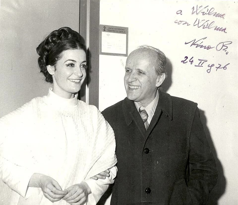 Nino Rota - Wilma Vernocchi insieme a Nino Rota