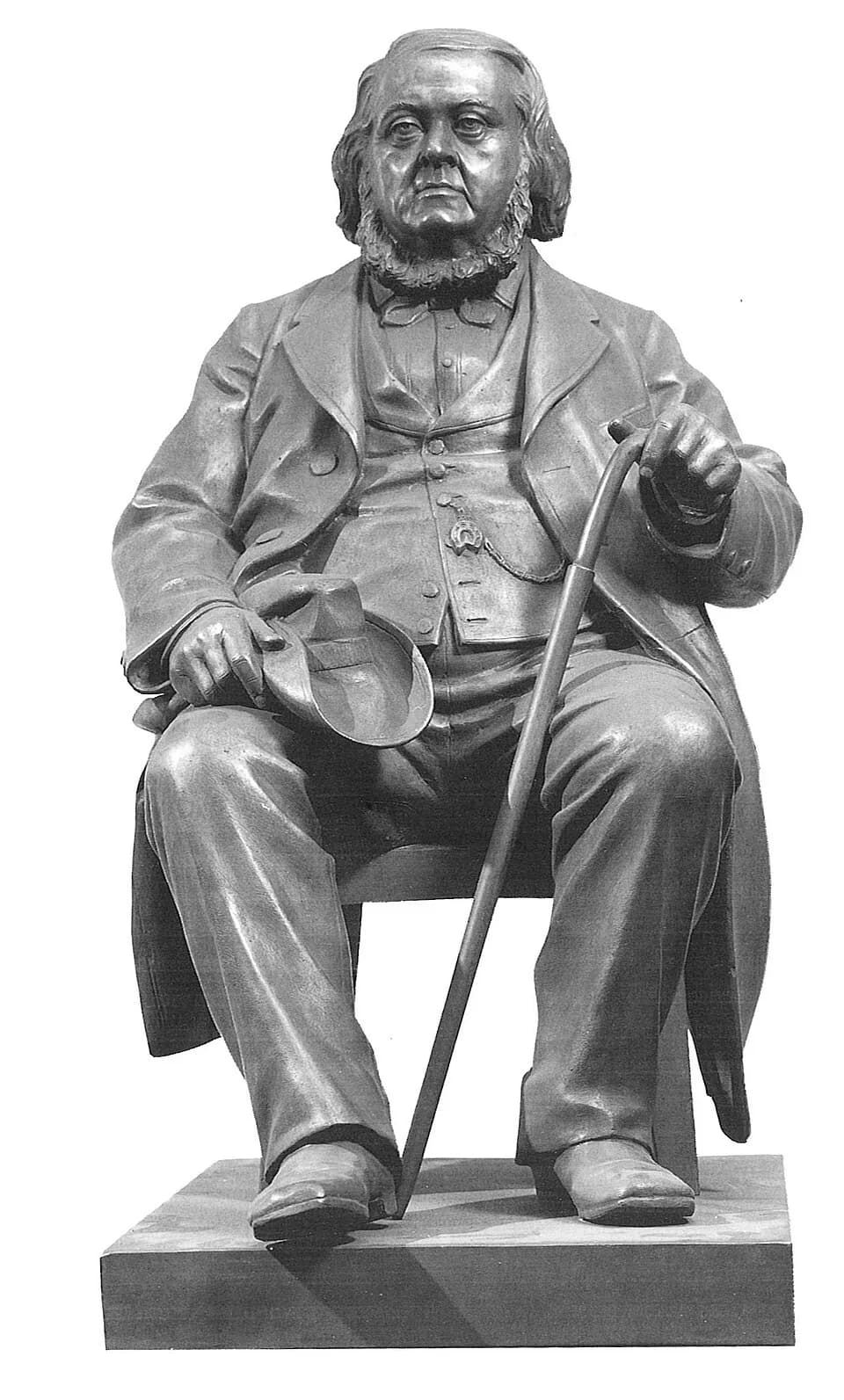 Peter Christen Asbjørnsen - Sculpture of norwegian author Peter Christen Asbjørnsen (1812-1885) by norwegian sculptor Brynjulf Bergslien (1830-1898); made 1885; sketch owned by Nasjonalgalleriet