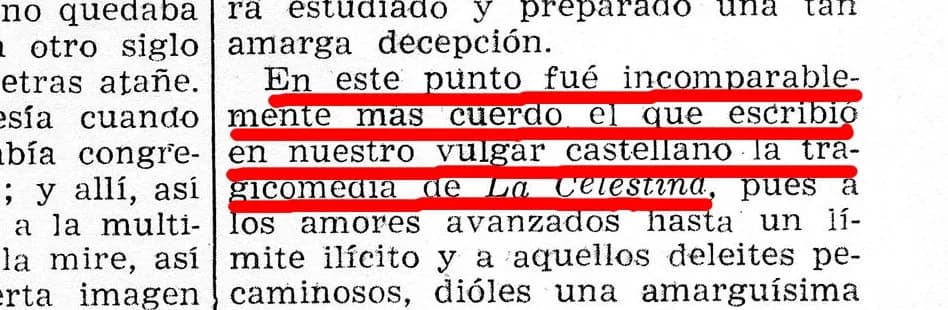 Juan Luis Vives - Portion of Juan Luis Vives Book (1948) showing nuestro vulgar castellano