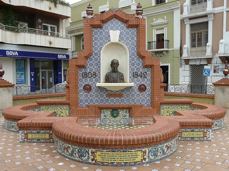 José de Espronceda - Monument to José de Espronceda in his native town of Almendralejo (Badajoz, Spain)