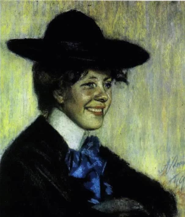 Marie Under - Portrait of Estonian poet Marie Under by Ants Laikmaa.