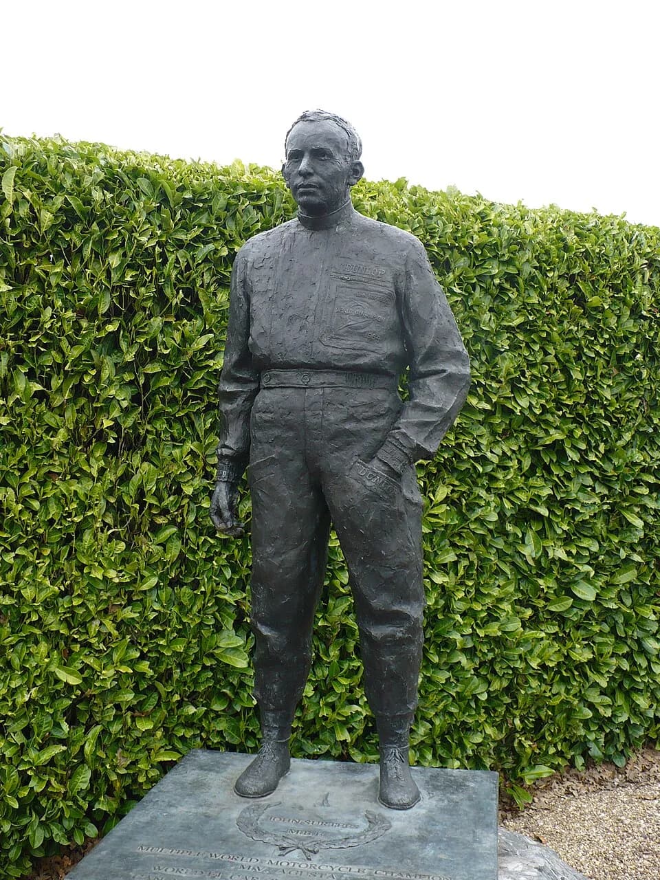 John Surtees - Statue of John Surtees at Mallory Park.