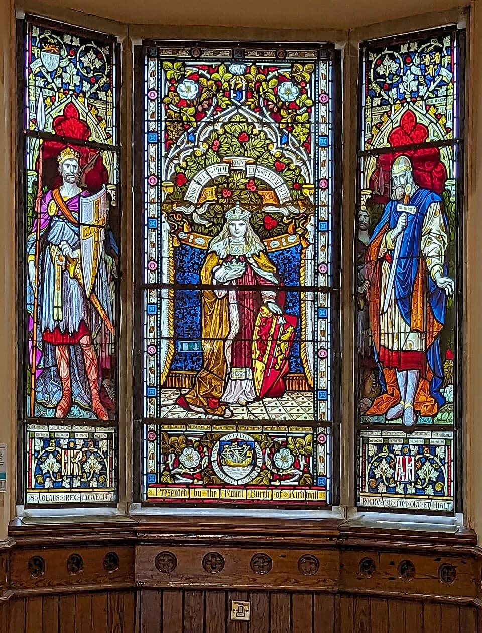 Margaret, Maid of Norway - Lerwick Town Hall (stained glass window from 1883; Oriel window)