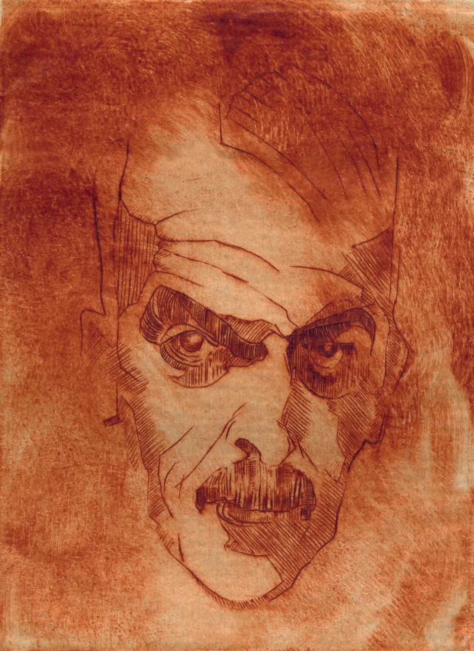 Charles Ferdinand Ramuz - dessin de Jos Jullien: Ramuz