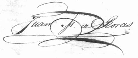 Juan Manuel de Rosas - Firma del Brigadier General Don Juan Manuel de Rosas
