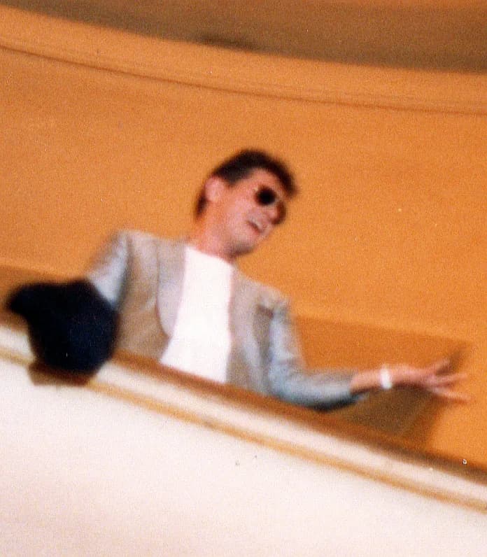 Falco - Falco, 1986 in Essen film premiere of Geld oder Leber
