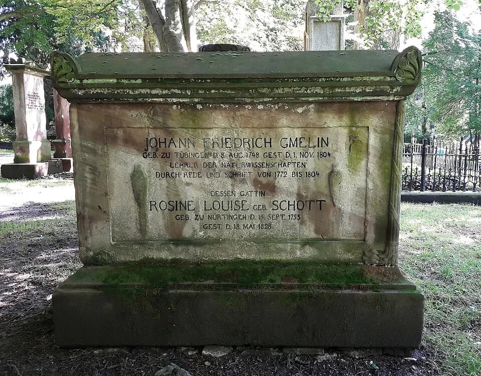 Johann Friedrich Gmelin - Göttingen, old Albani-Friedhof (now Cheltenhampark), grave of Johann Friedrich Gmelin
