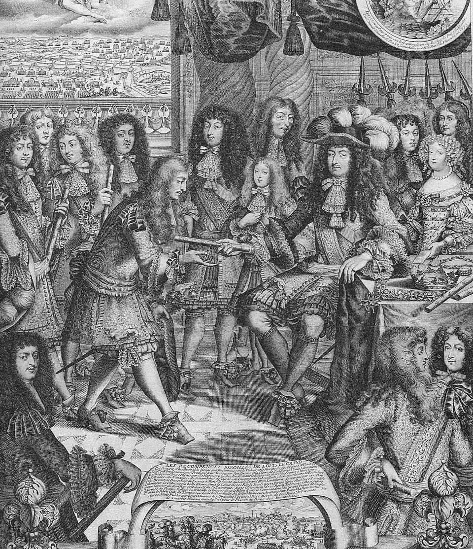 Maria Theresa of Spain - Les Recompences [sic] de Louis Le Grand, Louis XIV. 1676